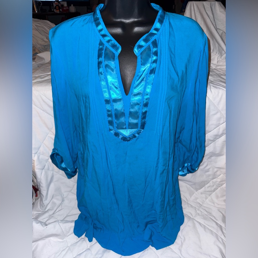 Calvin Klein V-Neck 3/4 Sleeve Tunic